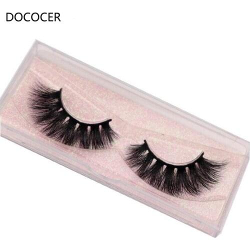 Eyelashes 100%handmade Full Strip Soft False Eyelashes glitter packing Makeup Cruelty free sexy 3D Mink Lashes E04