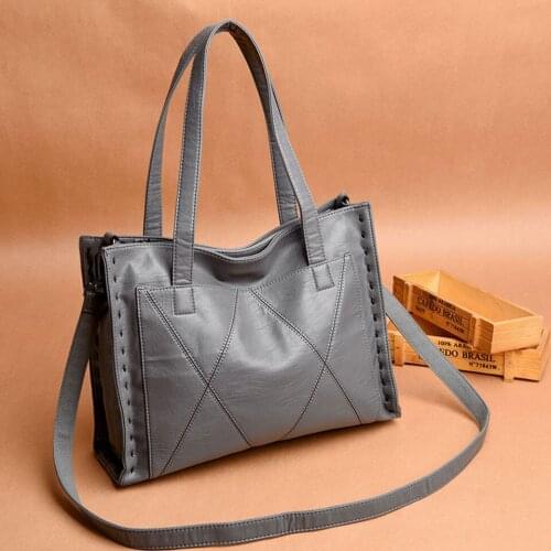 Luxury Brand Leather Handbags Shoulder Crossbody Bags For Women Soft Large Capacity Ladies Hand Bags Big Casual Totes Purse