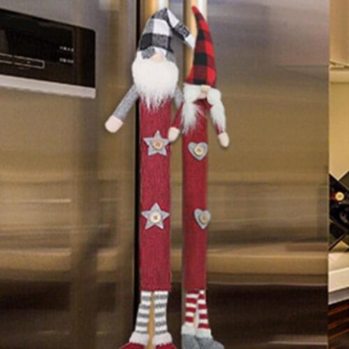 6pcs Christmas Refrigerator Door Handle Cover Xmas Themed Fridge Microwave Oven Handle Protector Christmas Home Decor Home