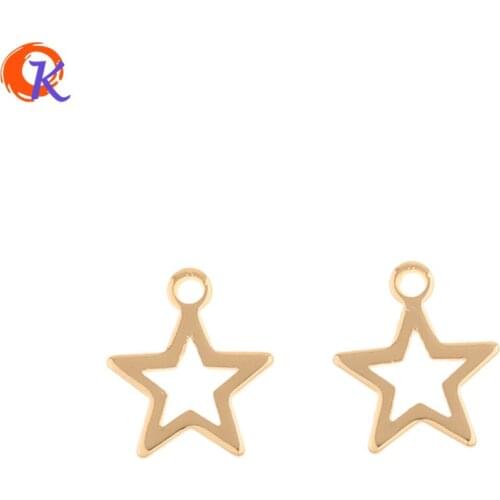 Cordial Design 100Pcs 10*12MM Jewelry Accessories/Hand Made/Charms/Genuine Gold Plating/DIY Making/Pendant/Earring Findings