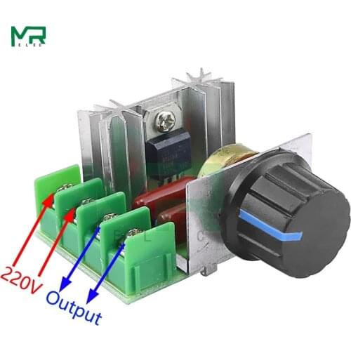 AC 220V 2000W SCR Voltage Regulator Dimming Dimmers Motor Speed Controller Thermostat Electronic Voltage Regulator Module