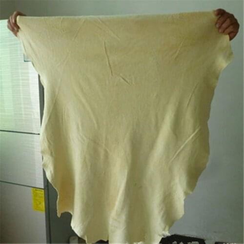 Natural Chamois Leather Car Cleaning Cloth Genuine Leather Wash Suede Super Absorbent Quick Dry Towel Streak 60*90cm Wholesale