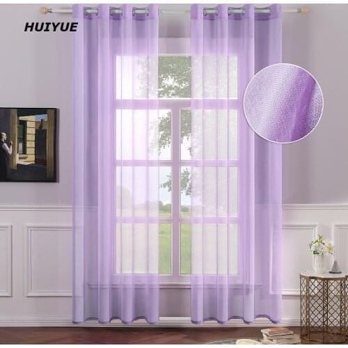 Tulle Curtains for The Kitchen Living Room Solid Sheer Curtains Tulle on The Windows Drapes Window Screen One Piece