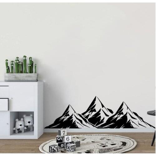 Montanhas criativas vinil adesivo de parede para sala estar decoração vinil papel mural crianças quarto decalque adesivos N2328