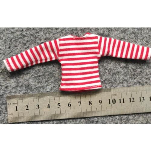 1/12 Scale Soldier Clothes Accessories T-shirt Model for 6" Action Figure Doll