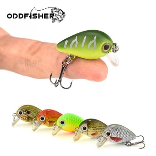 5PCS/set Crankbait 1.8g 3cm Topwater 0.1-0.5m Wobbler Mini Crankbait hard lure Fly Fishing Lure fishing Wobbler with Plastic Box