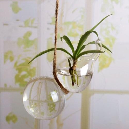 32pcs/pack Hanging Transparent Glass Vase Calabash Shaped Glass Bottle Simple Style Hydroponic Vase Household Decorative Vase