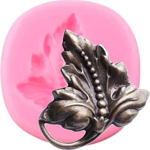 Leaf Silicone Molds Scroll Leaves Fondant Mould Cake Decorating Tools Candy Polymer Clay Moulds DIY Cake Baking Mold