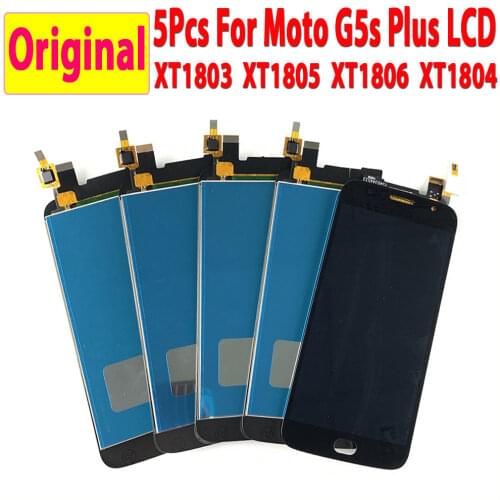 5 Piece/lot 5.5" For Motorola MOTO G5S Plus LCD Compatible XT1804 XT1805 XT1806 XT1802 XT1803 Display Touch screen Digitizer