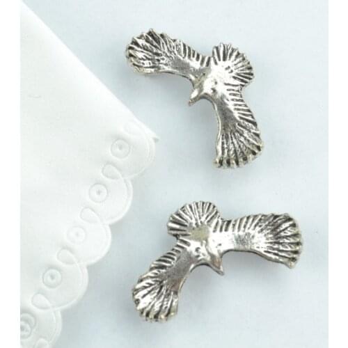 8 pcs Antique Silver Plated Zinc Alloy eagle Charms Pendants for Jewelry Making DIY Handmade Craft 1924I
