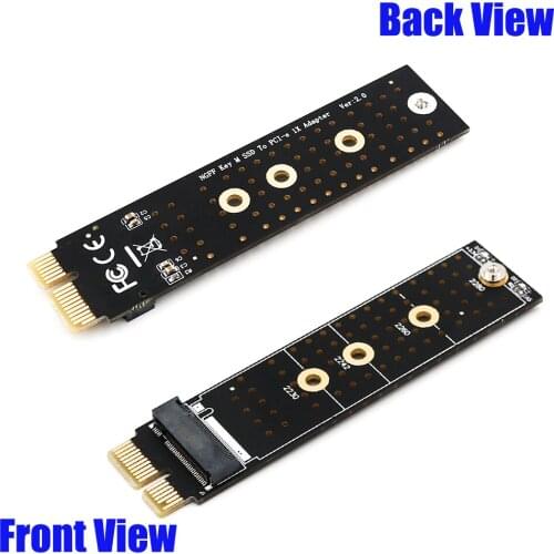 NGFF(M.2) nvme M key SSD to PCI- E 1X Adapter with Heatsink(vertical installation)