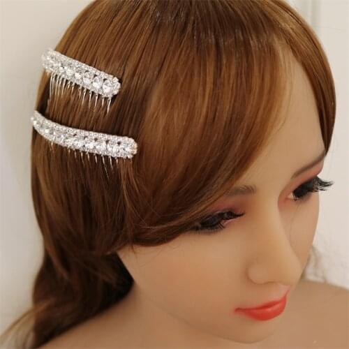 Art Design Leaves Wedding Hair Accessories Pearl Crystal Flower Bridal Hair Comb Wedding Hair Jewelry Gift
