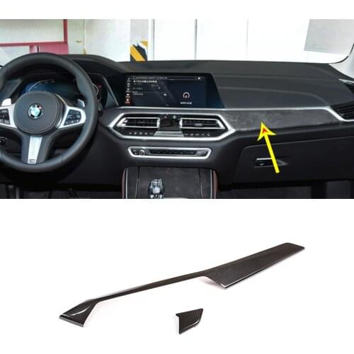 Auto accessories For BMW X5 G05 2019 2020 X6 2020 100% Real carbon fiber Car Center console decoration panel Interior car goods