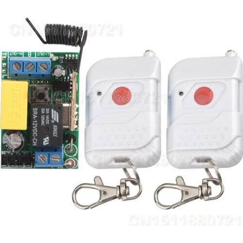 Smart house 220V 1CH RF wireless remote control light switch system With 2 transmitter z-wave