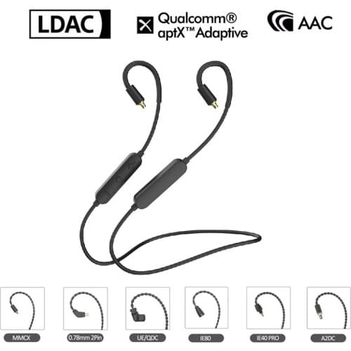 QCC5125 Bluetooth Upgrade Cable APTX Adaptive APTX HD MIC Type C MMCX IE40 PRO IE80S SE535 2Pin UE18PRO W4R TF10 C12 ZSN A2DC IM