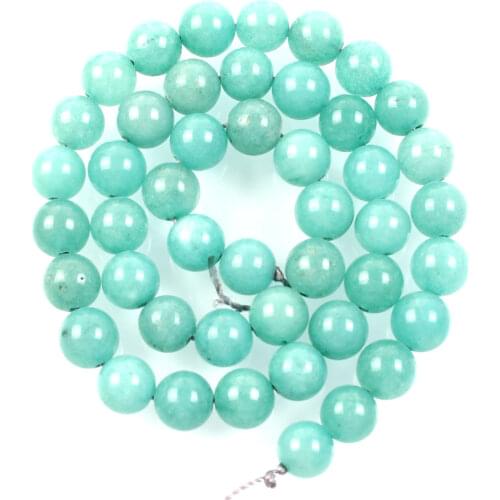 Natural Stone Beads Blue Marble Loose Beads for Jewelry Making Needlework DIY Bracelet Strand 4-12 MM