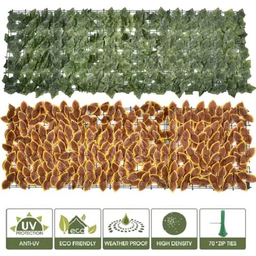 Artificial Ivy Screening Roll Artificial Leaf Privacy Fence Screen UV Protection Garden Macrame Decoration Accessories