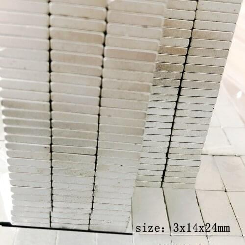 ENERGETIC N52 Neodymium Magnet,Extremely Strong Rare Earth Magnet,3x14x24mm NdFeb Cuboid Magnet for 3D Printer