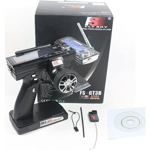 FS-GT3B FS GT3B 2.4G 3CH Gun RC System Transmitter with Receiver For RC Car Boat with LED Screen
