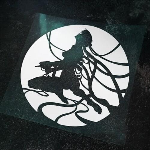 Classic Cartoon Anime Auto Window Body Door Stickers Car Styling and Decals for Ghost in the Shell Kusanagi Motoko