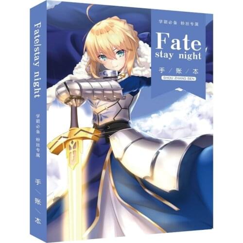 Anime fate stay night Coloring Book Painting Drawing notebook toys fate imitated copy book planner toy gift size A5