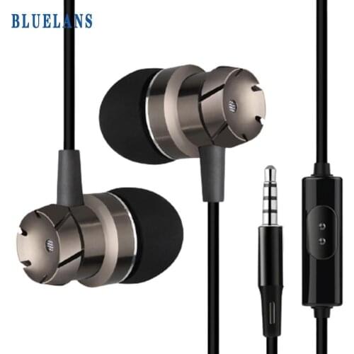 Powerful Bass Sound Wired In-ear Headphones Earbuds with Mic For Huawei Xiaomi Redmi Samsung Phone Computer Headphones