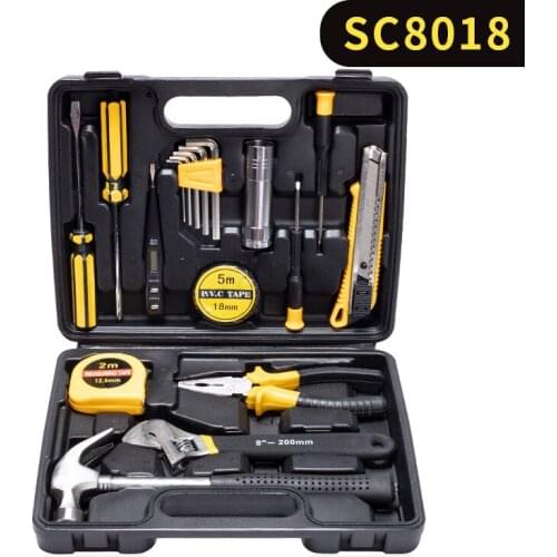 Tool Set Household Hardware Hand Tools Combination Auto Repairing Kit Tool Box Tape Measure Pliers Wrench Screwdriver Set