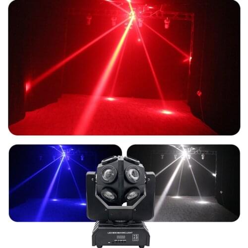 Show Time Unlimited Rotate Dj 12Pcs 10W RGBW 4 IN 1 Led Moving Head Light Good Effect Use For Party KTV Night Club Bar