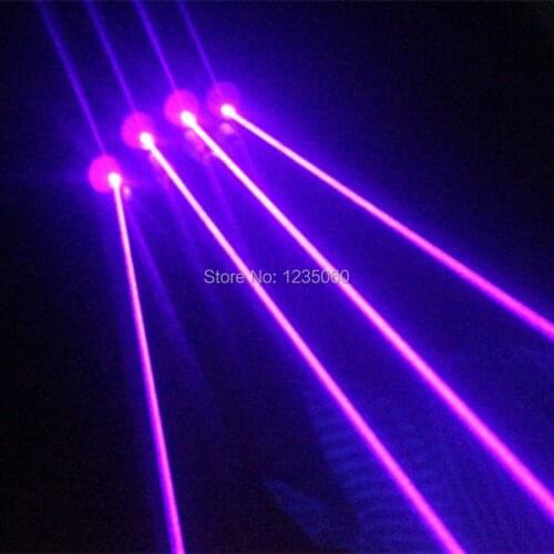 Newest Cool Disco Violet Violet Laser Glove Light 200mw 405nm 1 x 18650 Black For DJ Club Party Stage Show Right Hand Glover
