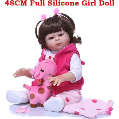 NPK Reborn Doll bebe reborn silicona completo 20 inch Lifelike girl princess infant newborn dolls Kids Playmate gift