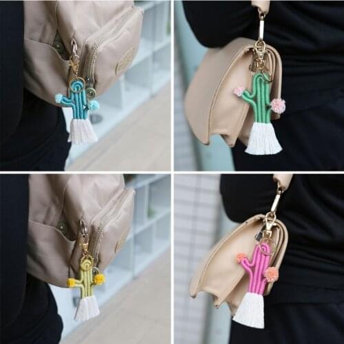 Hanging Key Cover Alloy Key Ring Cotton Thread Excellent Birthday Gifts for Students Colleagues Friends Family D7YA