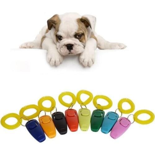 Pet Dog Training Adjustable Sound Dog Whistle Key Chain Dog Clicker Flute Stop Barking Pet Training Repeller Train