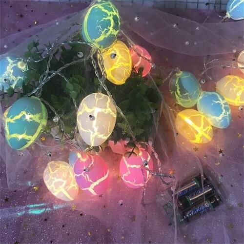 Happy Easter Letter Light Decoration Star Rabbit Bunny LED String LightsBattery Powered Easter Egg Light Easter Garland Ornament
