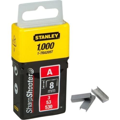 Stanley ST1TRA205T Staple, 8 mmX1000,"A" Type Staple Wire