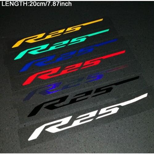 Motorcycle Helmet Body Shell Tank Pad Motorbike Fairing Reflective Stickers Red Black Blue Yellow decals for YAMAHA YZF-R25 R25
