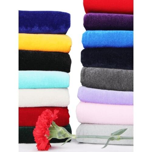 100cm * 160cm/Piece, Pure Color Pleuche Fabric, Clothing Curtain Decorative Curtain Tablecloth Fabric, DIY Flannel Material