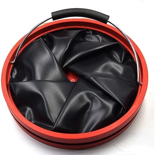 12L Car Wash Large Bucket Folding Bucket Home Multi-function Portable Fishing Camping Bucket Outdoor Fishing Tackle Equipment