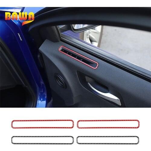 BAWA Interior Mouldings Door Front Side Air Condition Outlet Vent Decoration Trim Stickers Accessories for Dodge Charger 2015