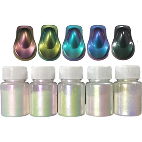 10g Chameleon Pigments Acrylic Paint Powder Coating Dye Auto Accessories Decoration Arts Craft Nail Painting Supplies