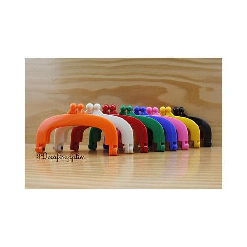10mm x 5mm glue on bag purse frames clasp resin colorful 8 colors to choose