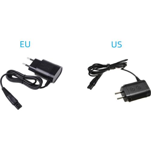 2-Prong Charger EU Plug Power Adapter for PHILIPS Shavers HQ8505/6070/6075/6090 F1FF