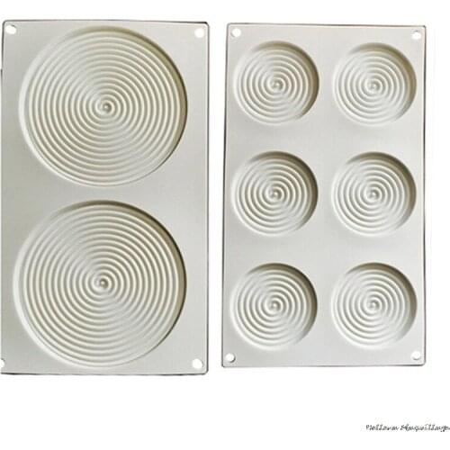 3D Silicone Molds Mosquito Circles-shaped Mousse Cake Silicone Mold Cake Decorating Tool Fondant Chocolate Mould Baking Bakeware