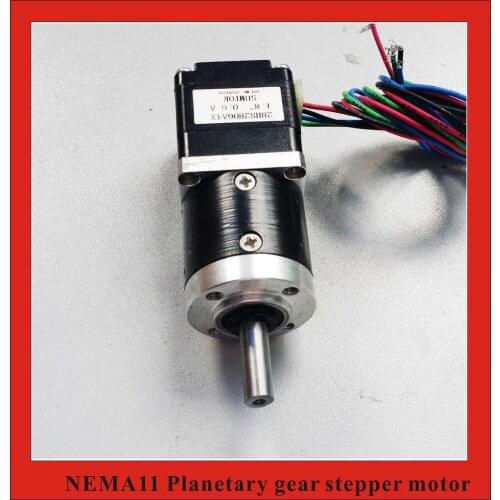5.18:1 Nema11 Planetary Reducer Stepper Motor length 28mm Nema 11 Geared Stepper Motor