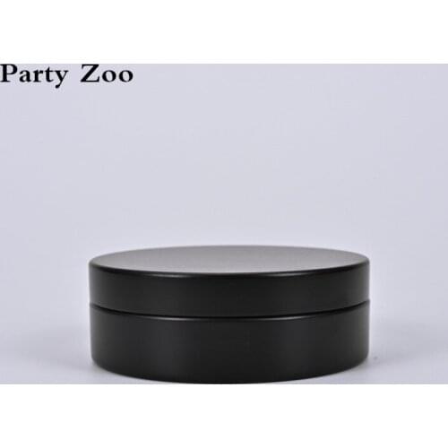 80 X 100G Matte Black Aluminum Jar Cosmetics Cream Pot Tin Cans Empty Metal Packing Container Slip Cap 80x28mm