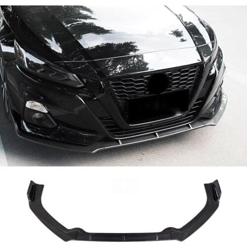 Applicable To For Nissan Teana Accessories 3Pcs Car Front Bumper Split Lip Body Kit Spoiler Diffuser Deflector 2019-21