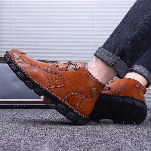 Breathable sapatos spring leather Casual Sneaker male man boots outdoor shoes hot shoe casuales mens for loafers masculino men