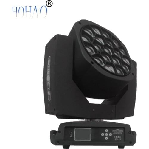 Stage Light 2X 19pcs x15w RGBW 4in1 Bee Eyes Beam Led Moving Head Lights High Brightness For Stage Theatre Disco Best Selling