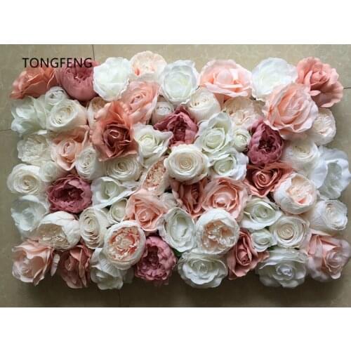 10pcs/lot Artificial silk rose peony 3D flower wall wedding backdrop decoration flower runner wedding stage decoration TONGFENG