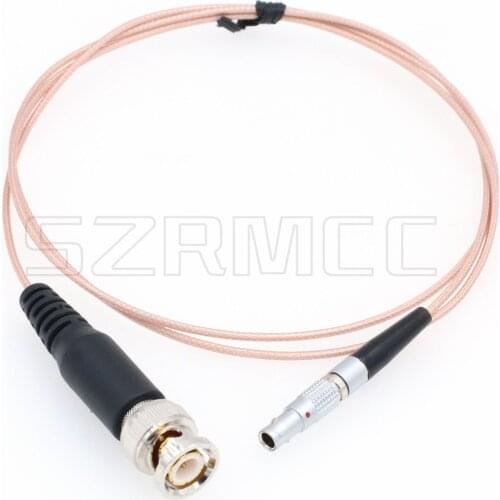 SYNC Time Code Input Thin flexible Cable BNC Male to 00B 4 Pin Male for Red Epic Scarlet DSMC2 Camera