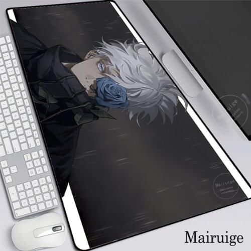 Anime Jujutsu Kaisen Mouse Pad Desk Mat Large XXLGenshin Impact Mousepad Gaming Accessoroes Laptop Gamer Waterproof Keyboard